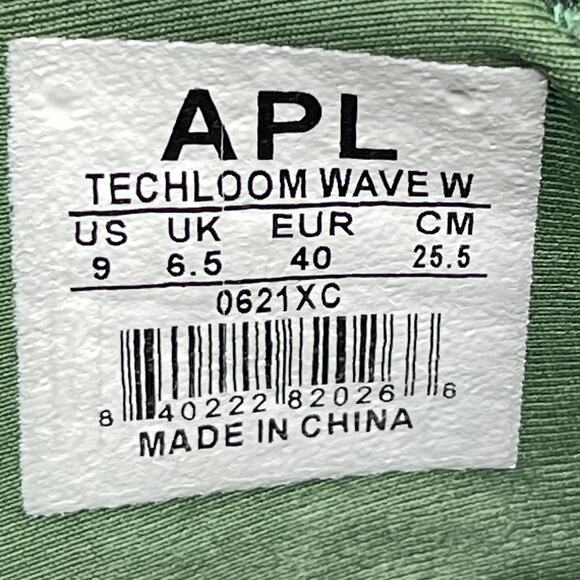 APL TechLoom Wave Shoes Womens Size 9 Green Knit Running Sneakers Lightweight - Picture 8 of 8